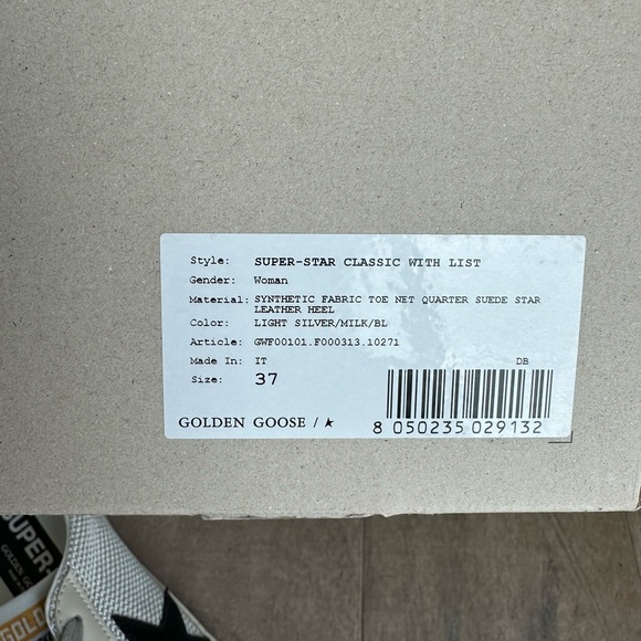 Golden Goose Superstar Sneakers with Black Star - Picture 6 of 7